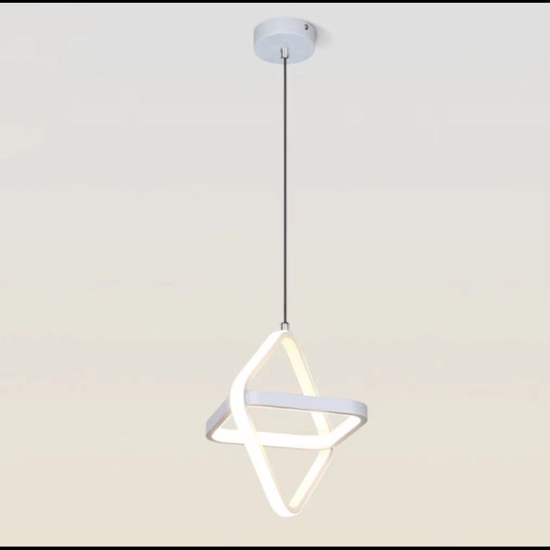 Plafoniera 2 Patrate Negru Led Lumina Calda Neutra Rece 26W