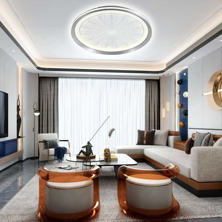 Plafoniera LED Cu Telecomanda D48CM 55W Lumina Rece/Neutra/Calda