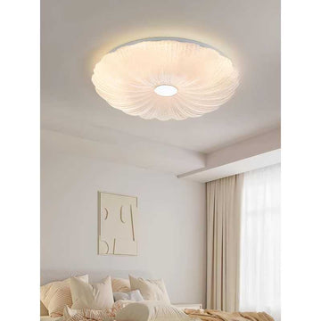 Plafoniera LED Petala 72W Cu Telecomanda Alb Moderna D40cm Cu 3 Functii lumina