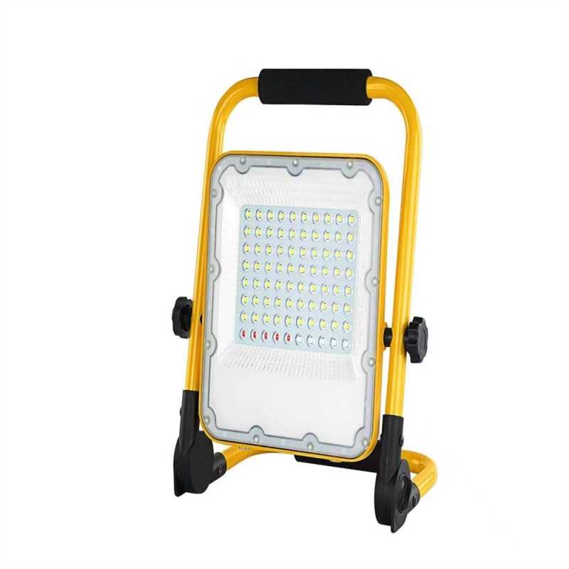 Proiector Led 50W Cu Acumulator 3.7V 10Ah Cu Stroboscop Lumina De Avertizare