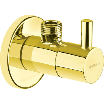Corner faucet, with ceramic head, 1/2" - 3/8" - round, Deante