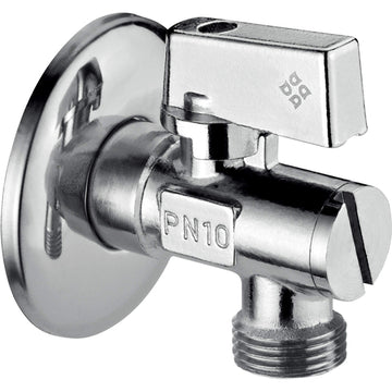 Robinet colțar, pentru racordarea unui sistem de activare a rezervorului pentru WC, 1/2" - 1/2", Deante