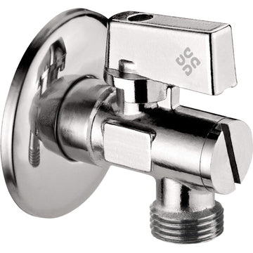 Ball valve, for connection to washing machine or dishwasher, 1/2" - 3/4", Deante