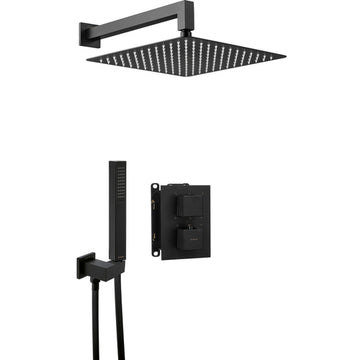 Set de duș cu montare îngropată, cu BOX cu termostat, Deante
