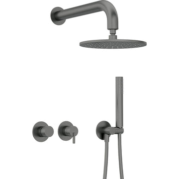 Concealed shower set with shower head - with horizontal mixer, Deante