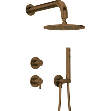 Concealed shower set with shower head, Deante