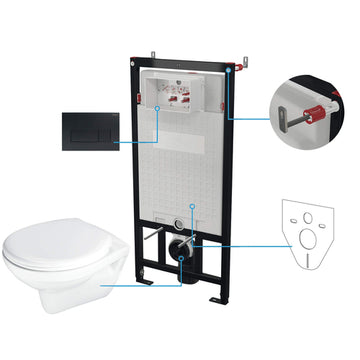 Set WC, îngropat, 6 în 1, Deante