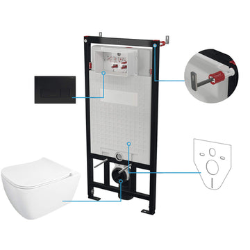 Set WC, îngropat, 6 în 1, Deante