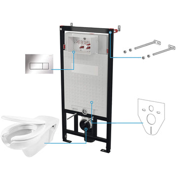 Set WC, îngropat, 6 în 1, Deante