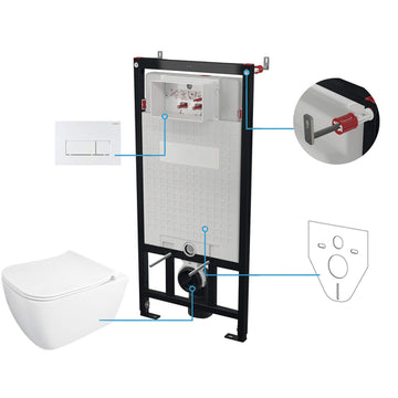 Set WC, îngropat, 6 în 1, Deante