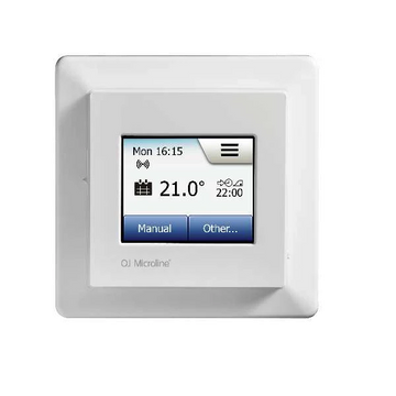 Termostat pentru incalzire in pardoseala, inteligent, incastrabil, TECEfloor MWD5, Wi-Fi, afisaj digital, programabil, alb grossmann.ro