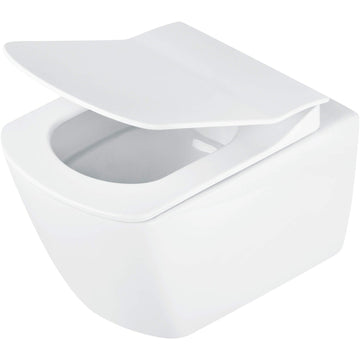 Vas de WC, cu capac, fără bordură