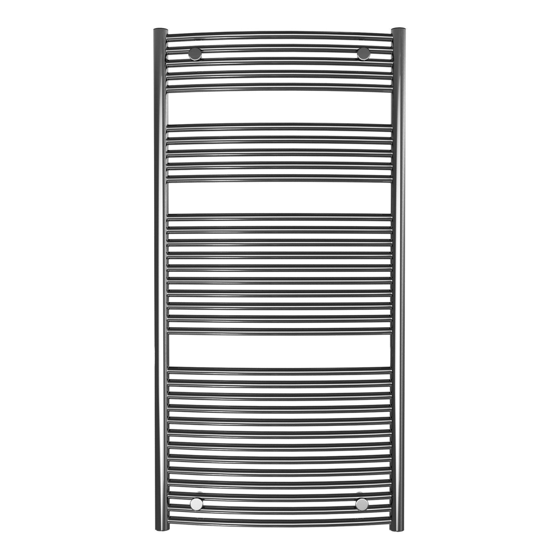 Calorifer baie portprosop decorativ cromat 600/1193 mm SUNNY ROUND (include kit de instalare)