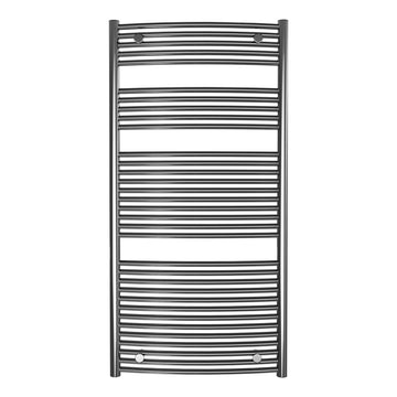 Calorifer baie portprosop decorativ cromat 600/1193 mm SUNNY ROUND (include kit de instalare)