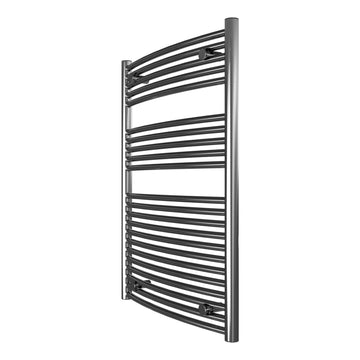 Calorifer baie portprosop decorativ cromat 600/800 mm SUNNY ROUND (include kit de instalare)