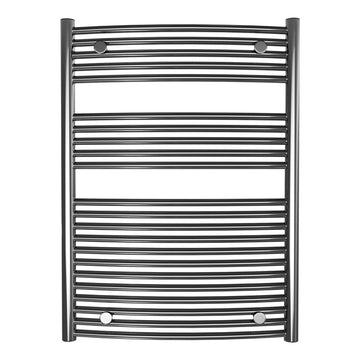 Calorifer baie portprosop decorativ inox 600/800 mm SUNNY ROUND (include kit de instalare)