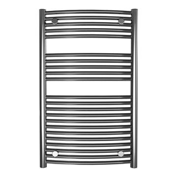 Calorifer baie portprosop decorativ inox 500/800 mm SUNNY ROUND (include kit de instalare)