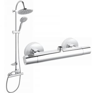 SET DUS CROMA SELECT E 110 VARIO,  ECOSMART, CU PORTER SI FURTUN 1.60, ALB- CROM