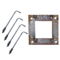 Set 4 prezoane M16 + tablitapentru stalp 7-8m SpotVision
