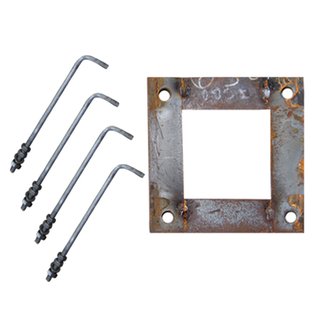 Set 4 prezoane M16 + tablitapentru stalp 7-8m SpotVision