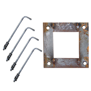 Set 4 prezoane M16 + tablitapentru stalp 7-8m SpotVision