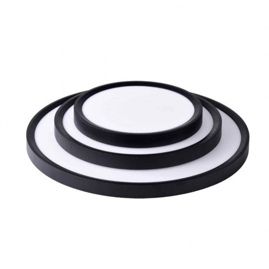 Plafoniera led VERSA IP40 Rama Neagra Fi500, 40W, 3000-6500K