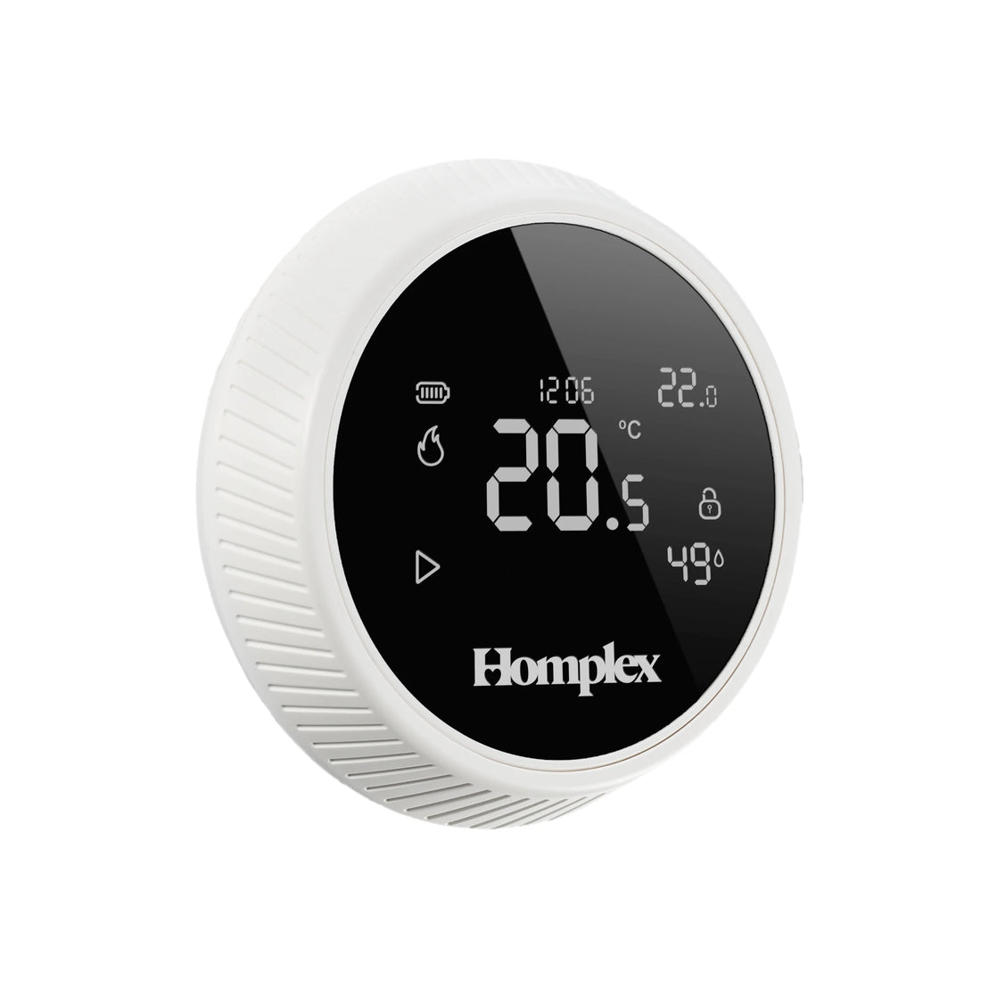 Termostat de ambient pentru centrala, wireless, Homplex NX1, programabil, alb