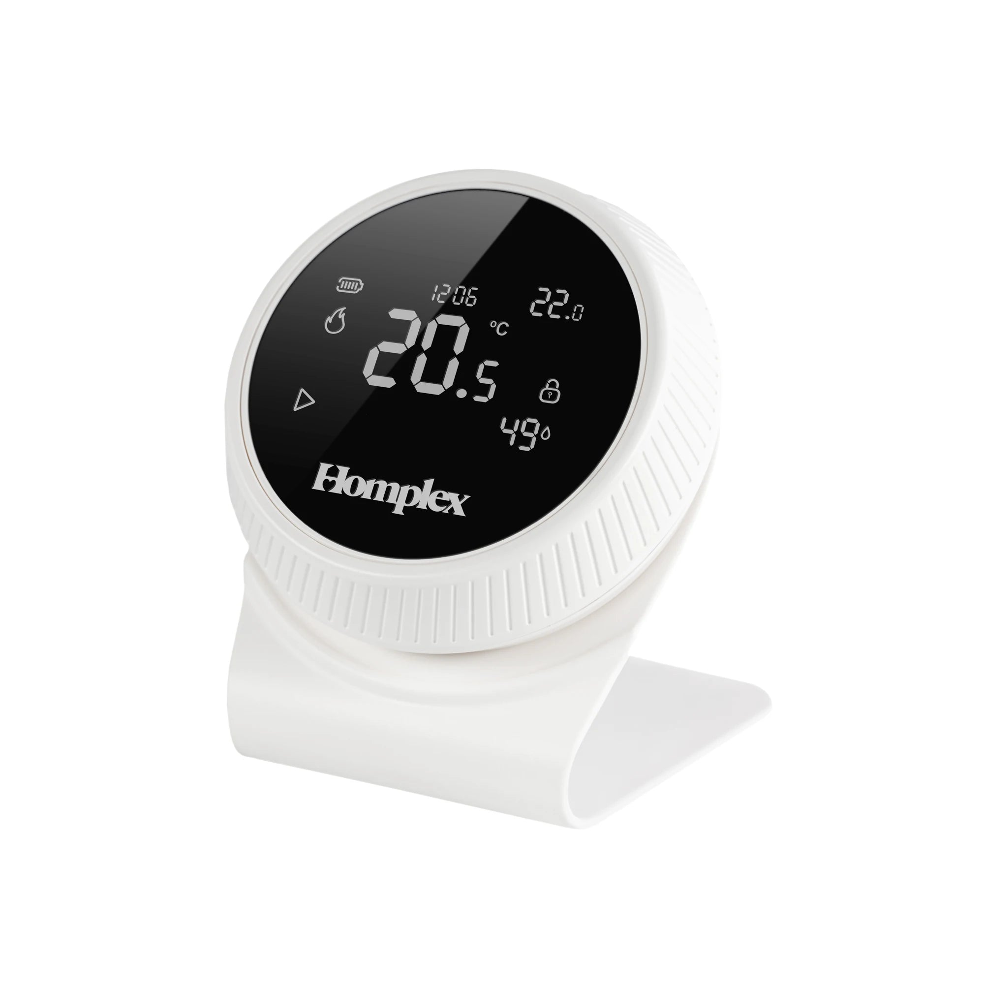 Termostat de ambient pentru centrala, wireless, Homplex NX1, programabil, alb