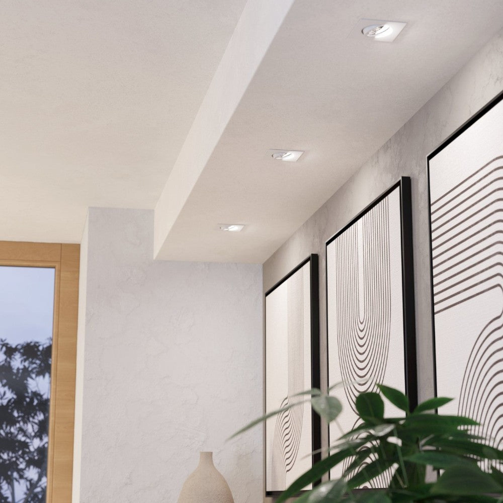 Spot Led Patrat COB alb, 9W=160W, 6500K, lumina rece