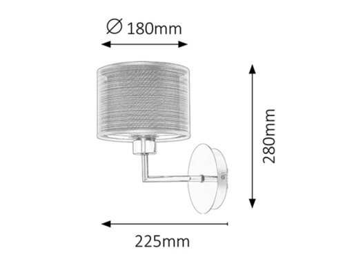 Aplica Anastasia 1xE27/60W/230V Rabalux - imagine 3
