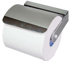 Suport cu capac cromat pentru hartie WC, Mediclinics