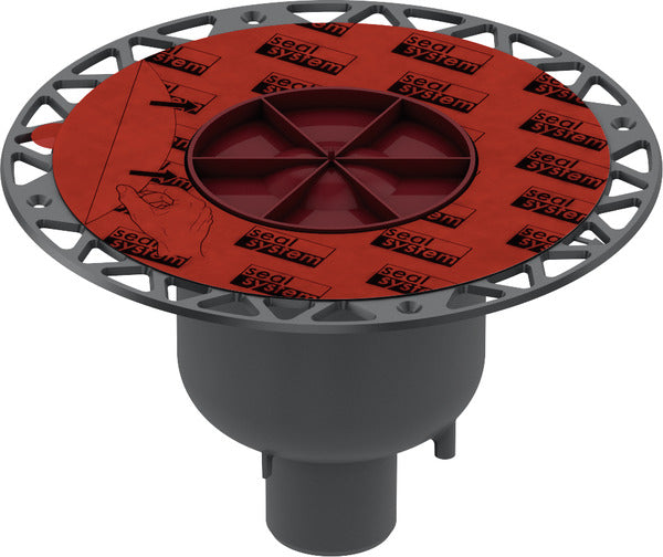 Corp sifon de pardoseala Tece drainpoint, iesire verticala Dn 50, cu flansa universala Seal System, 3601600 grossmann