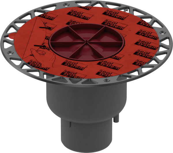 Corp sifon de pardoseala Tece drainpoint, iesire verticala Dn 70, cu flansa universala Seal System, 3603600 grossmann