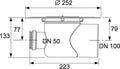 Corp sifon de pardoseala Tece drainpoint, iesire laterala Dn 100, cu flansa universala Seal System, 3607500 grossmann