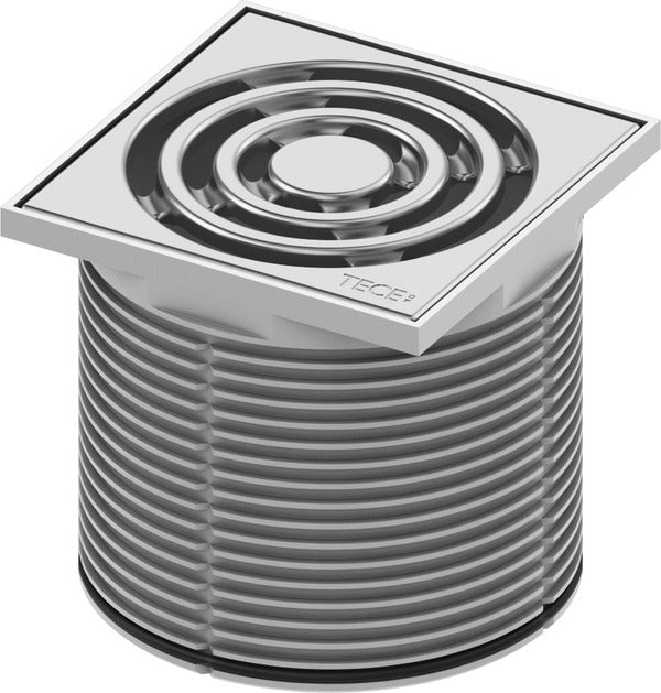 Inaltator cu grila Tece drainpoint S din plastic, 100 x100 mm, 3660001 grossmann