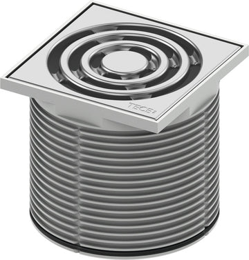 Inaltator cu grila Tece drainpoint S din plastic, 100 x100 mm, 3660001 grossmann