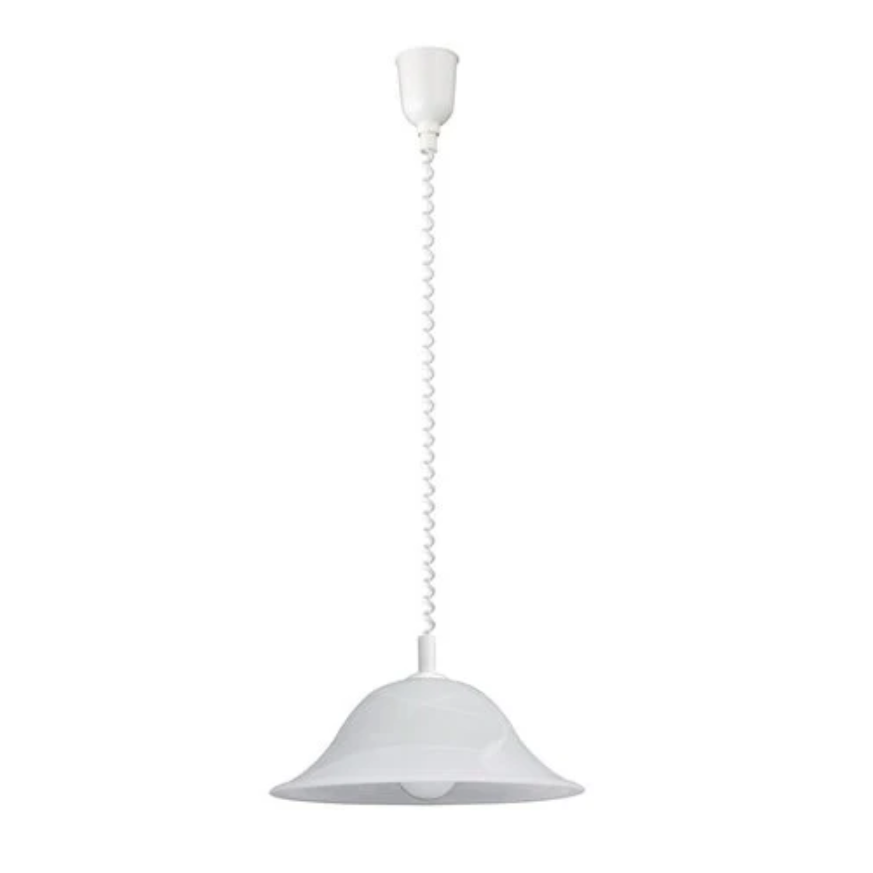 Lustră pe cablu Alabastro 1xE27/60W/230V, geam alabastru alb Rabalux - imagine 2