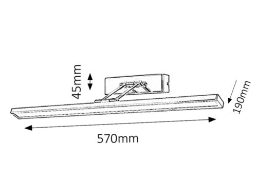 Aplica Picture slim Picture 12W/230V, lumina neutra, cod Rabalux 3908
