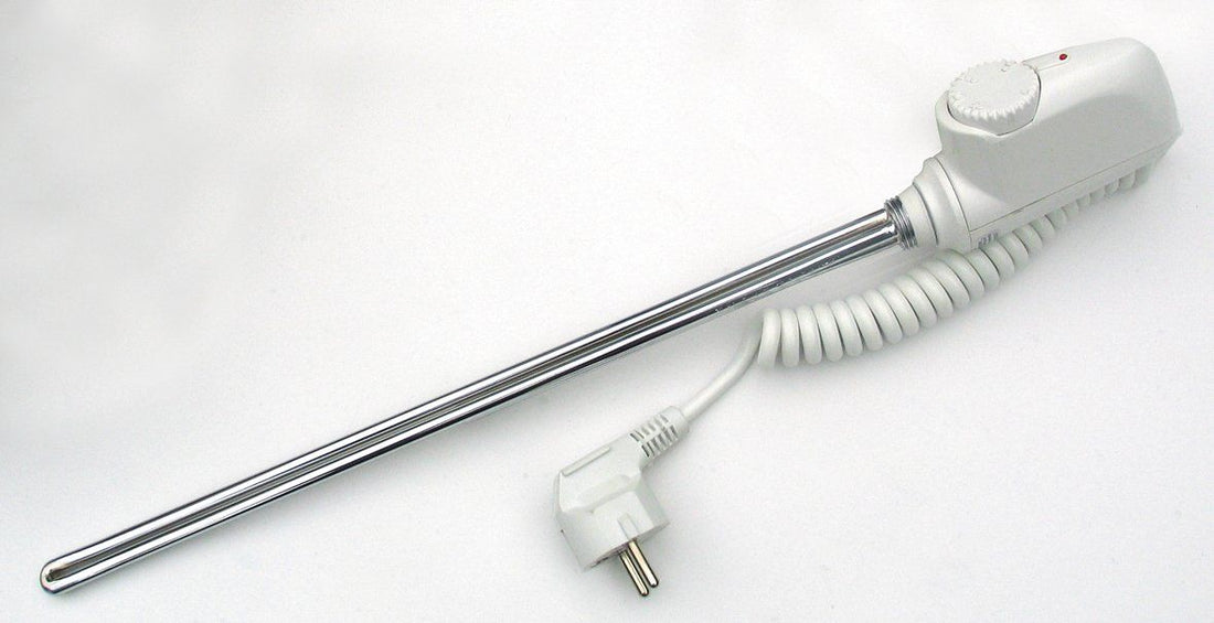 Calorifer baie portprosop electric 400/605 mm SCALA RAL 9010 (include kit de instalare)