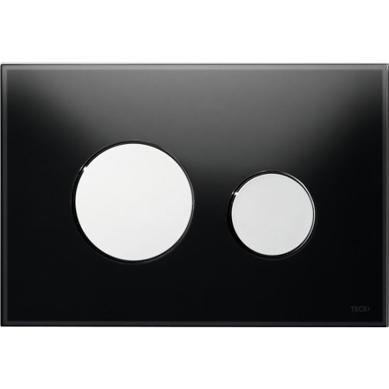 Tece Loop buton de spălare pentru WC crom lucios-negru 9.240.656