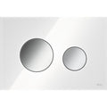 Tece Loop buton de spălare pentru WC crom lucios-alb 9.240.660