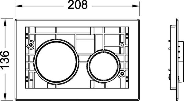 Tece Loop buton de spălare pentru WC auriu 9.240.668