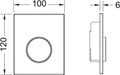 Tece Loop buton de spălare pentru pisoar alb 9.242.627