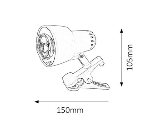 Spot Clip 1xE14/40W/230V Rabalux