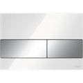 Tece Square buton de spălare pentru WC crom lucios-alb 9.240.802