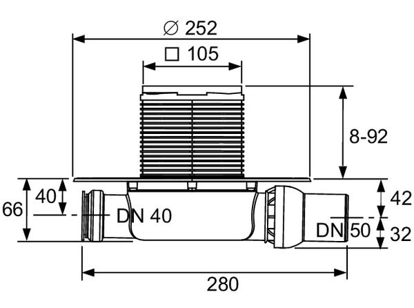 Tece Drainpoint S sifon 3601100