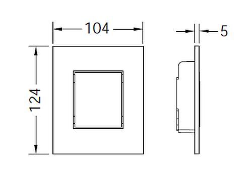 Tece Now buton de spălare pentru pisoar alb 9242400