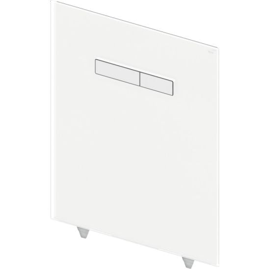 Tece Lux buton de spălare pentru WC crom lucios-alb 9650001