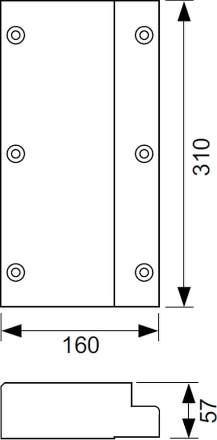 Tece Profil element de asamblare 9042008