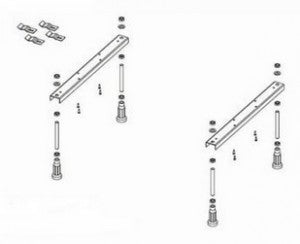 Picioare pentru cadita Riho model Basel 451